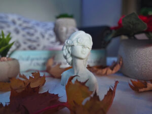 Lady with Flower Blindfold